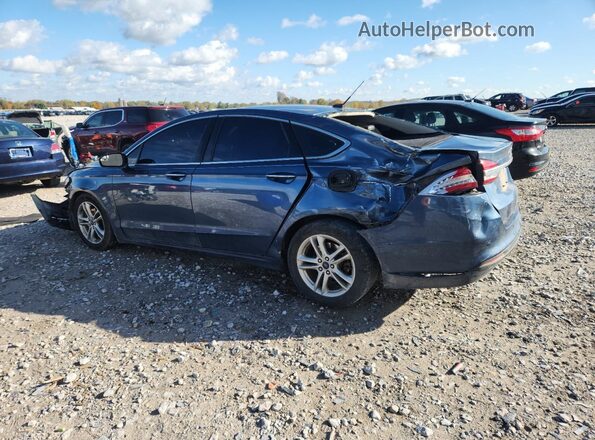 3FA6P0HD7JR130796 2018 FORD FUSION Blue უკანა მარცხენა