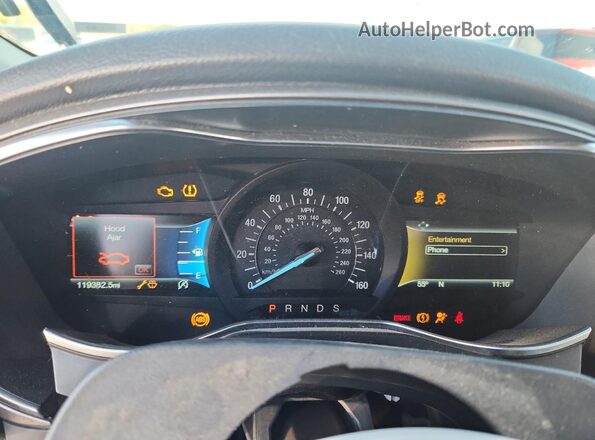 3FA6P0HD7JR130796 2018 FORD FUSION Blue ხელსაწყოთა პანელის ხედი