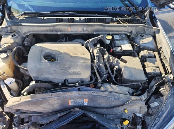 3FA6P0HD7JR130796 2018 FORD FUSION Blue უკანა სალონის ხედი