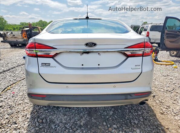 3FA6P0HD7JR144052 2018 FORD FUSION Silver უკანა ხედი