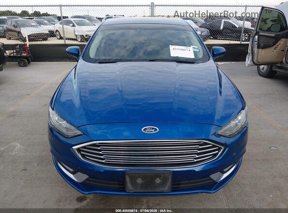 3FA6P0HD7JR150031 2018 FORD FUSION Blue Vista frontal