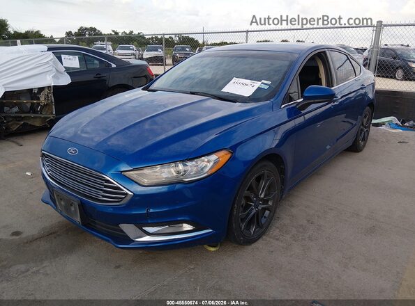 3FA6P0HD7JR150031 2018 FORD FUSION Blue Vista tres cuartos delantera izquierda