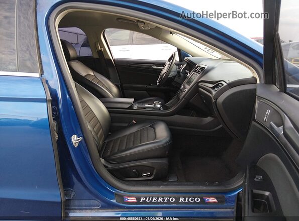3FA6P0HD7JR150031 2018 FORD FUSION Blue Vista interior delantera