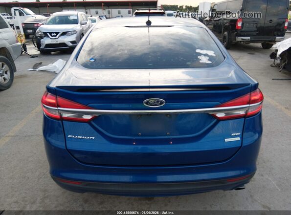3FA6P0HD7JR150031 2018 FORD FUSION Blue 