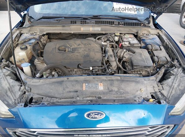 3FA6P0HD7JR150031 2018 FORD FUSION Blue Vista trasera