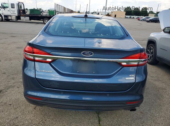 3FA6P0HD7JR206131 2018 FORD FUSION Blue Հետևի տեսք