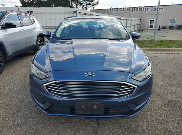 3FA6P0HD7JR206131 2018 FORD FUSION Blue Դիմացի տեսք