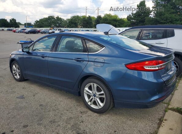 3FA6P0HD7JR206131 2018 FORD FUSION Blue Հետևի ձախ