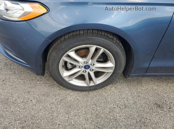 3FA6P0HD7JR206131 2018 FORD FUSION Blue VIN կոդի պիտակի տեսք
