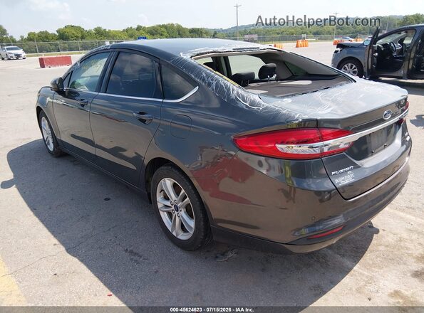 3FA6P0HD7JR245950 2018 FORD FUSION Gray Задня ліва чверть