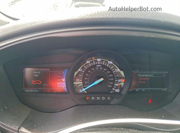 3FA6P0HD7JR256124 2018 FORD FUSION Maroon Widok zestawu wskaźników