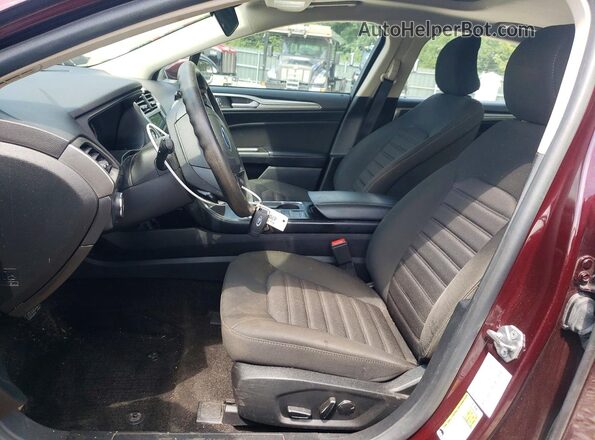 3FA6P0HD7JR256124 2018 FORD FUSION Maroon Widok wnętrza z przodu