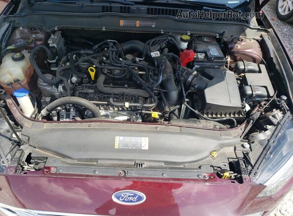 3FA6P0HD7JR256124 2018 FORD FUSION Maroon Widok wnętrza z tyłu