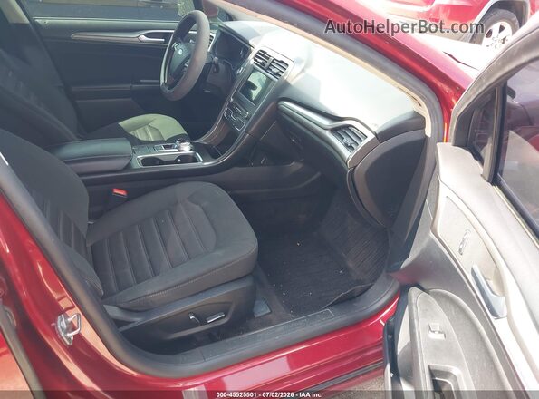 3FA6P0HD7JR259864 2018 FORD FUSION Red Front interior view