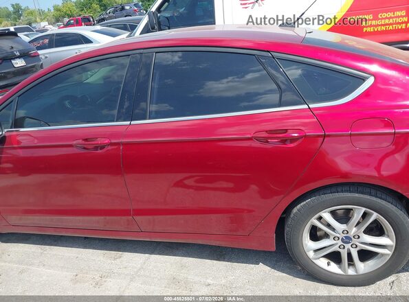 3FA6P0HD7JR259864 2018 FORD FUSION Red Rear interior view