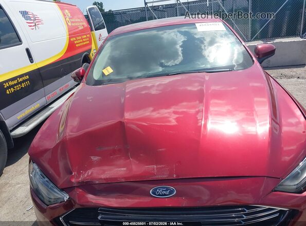 3FA6P0HD7JR259864 2018 FORD FUSION Red Dashboard view