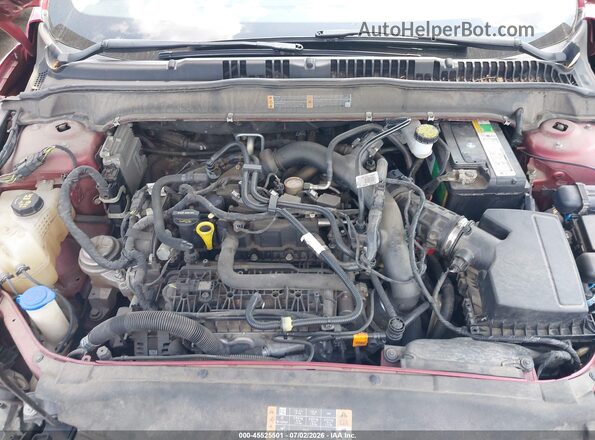 3FA6P0HD7JR259864 2018 FORD FUSION Red Rear view