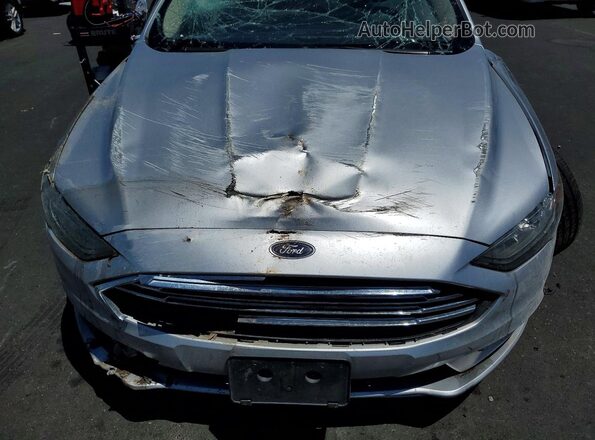 3FA6P0HD7JR262764 2018 FORD FUSION Серебряный Вид задней части салона