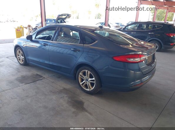 3FA6P0HD7JR268659 2018 FORD FUSION Синий Задняя левая четверть