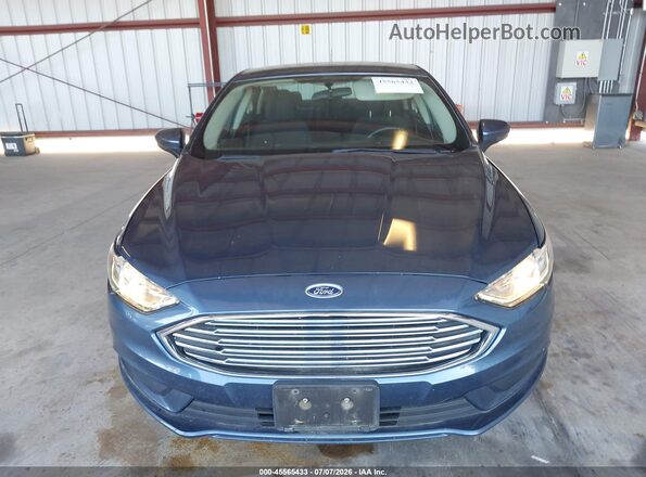 3FA6P0HD7JR268659 2018 FORD FUSION Синий Вид щитка приборов