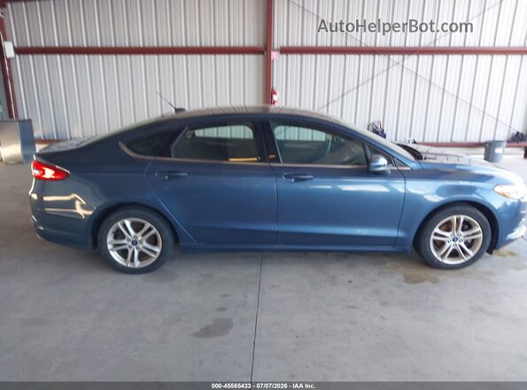 3FA6P0HD7JR268659 2018 FORD FUSION Синий Вид задней части салона