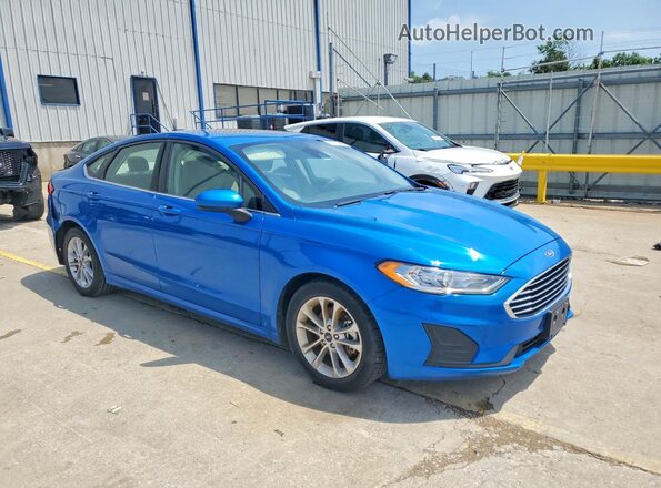 3FA6P0HD7LR126783 2020 FORD FUSION Синий Передняя правая четверть