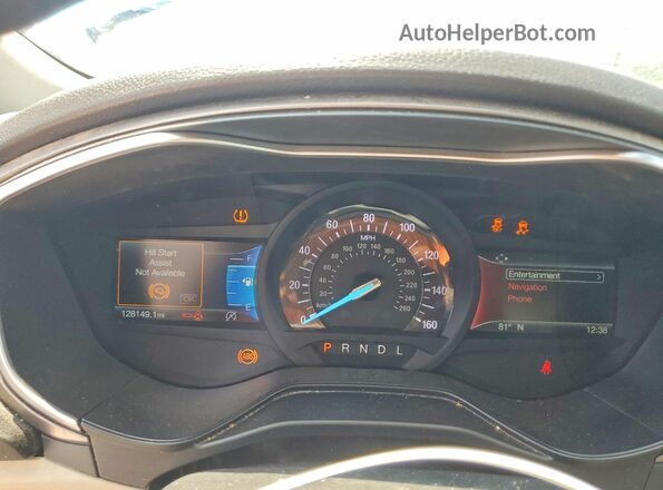 3FA6P0HD7LR126783 2020 FORD FUSION Синий Вид щитка приборов