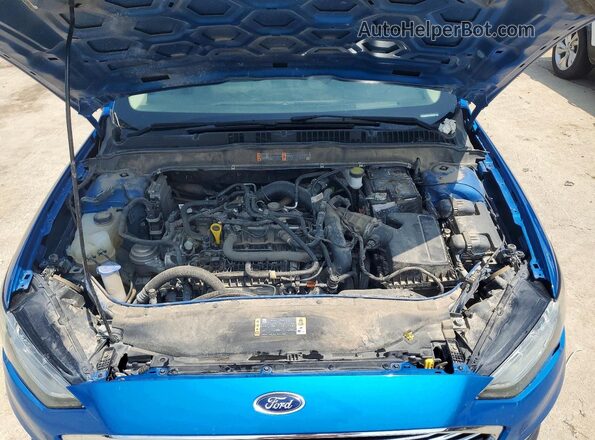 3FA6P0HD7LR126783 2020 FORD FUSION Синий Вид задней части салона
