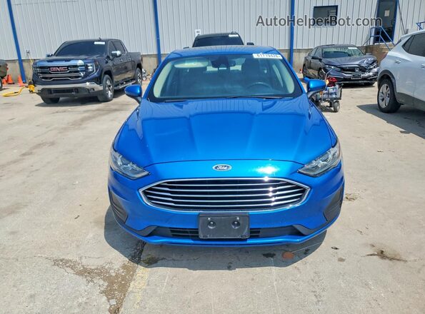 3FA6P0HD7LR126783 2020 FORD FUSION Синий Вид спереди
