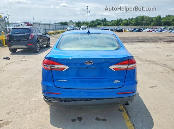 3FA6P0HD7LR126783 2020 FORD FUSION Синий Вид сзади