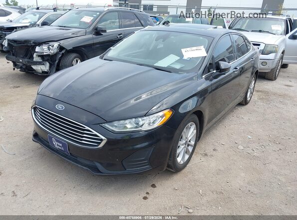 3FA6P0HD7LR150145 2020 FORD FUSION Черный Передняя левая четверть