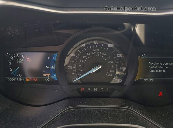 3FA6P0HD7LR221005 2020 FORD FUSION Blue Instrument cluster view