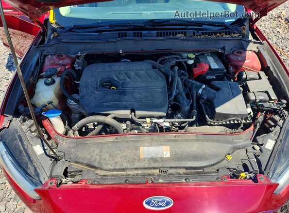3FA6P0HD8GR153397 2016 FORD FUSION Red Vista interior trasera