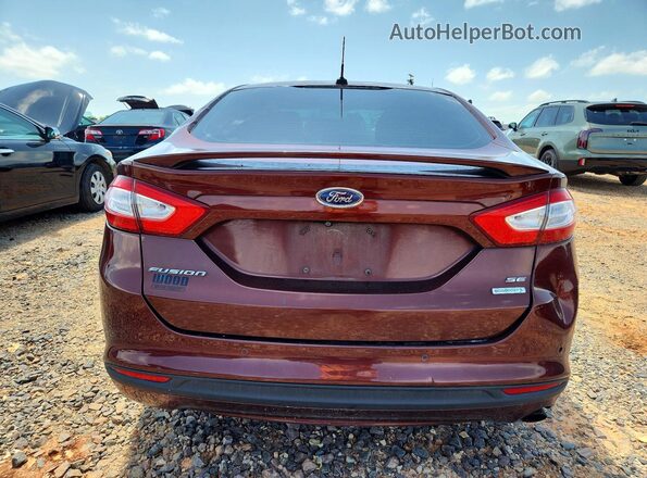 3FA6P0HD8GR164657 2016 FORD FUSION Burgundy Rear view