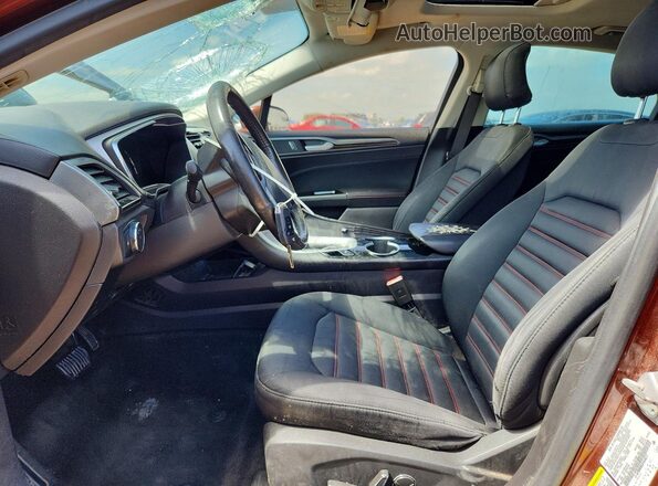 3FA6P0HD8GR164657 2016 FORD FUSION Burgundy Front interior view