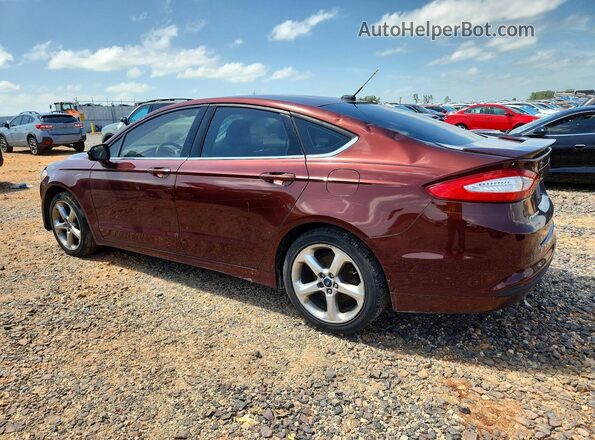 3FA6P0HD8GR164657 2016 FORD FUSION Burgundy Rear left
