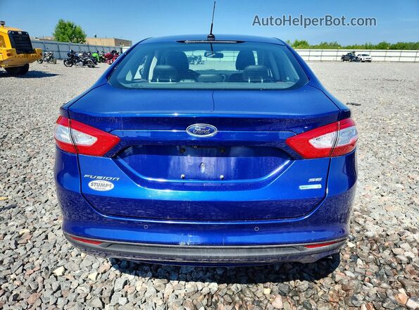 3FA6P0HD8GR299444 2016 FORD FUSION Blue უკანა ხედი