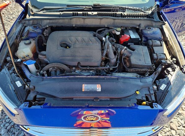3FA6P0HD8GR299444 2016 FORD FUSION Blue უკანა სალონის ხედი