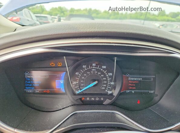 3FA6P0HD8GR385711 2016 FORD FUSION Blue ხელსაწყოთა პანელის ხედი