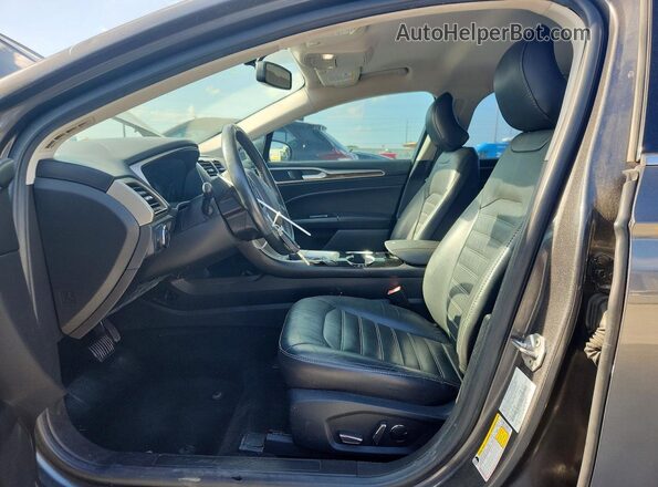 3FA6P0HD8GR389578 2016 FORD FUSION Gray წინა სალონის ხედი