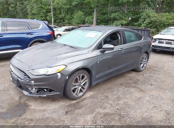 3FA6P0HD8HR250472 2017 FORD FUSION Серый Передняя левая четверть