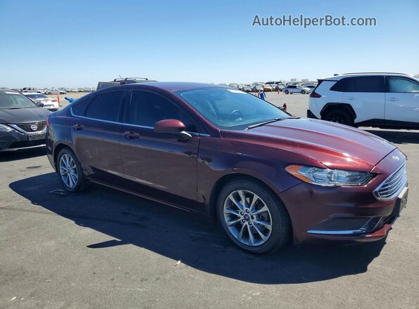 3FA6P0HD8HR294990 2017 FORD FUSION Burgundy Przód prawy