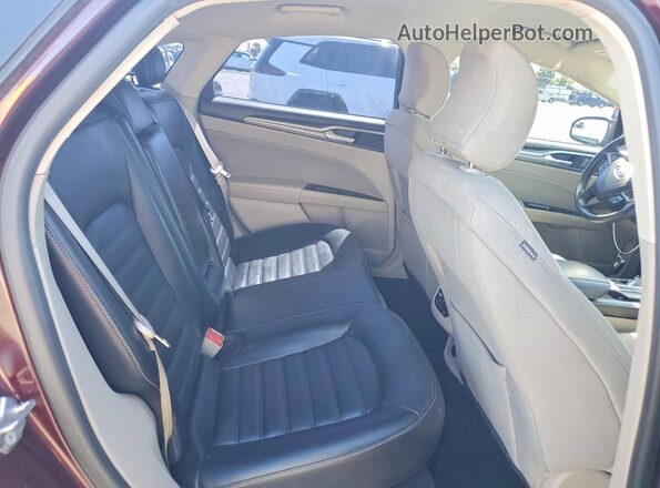 3FA6P0HD8HR294990 2017 FORD FUSION Burgundy Widok tylnych siedzeń