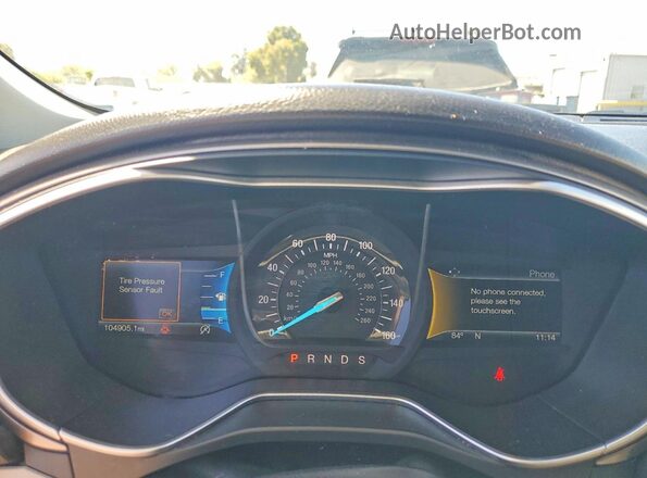 3FA6P0HD8HR294990 2017 FORD FUSION Burgundy Widok zestawu wskaźników