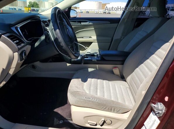 3FA6P0HD8HR294990 2017 FORD FUSION Burgundy Widok wnętrza z przodu