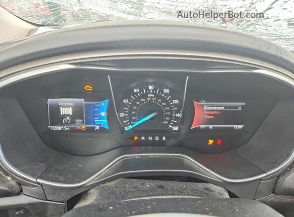 3FA6P0HD8HR316504 2017 FORD FUSION Black Vista del cuadro de instrumentos