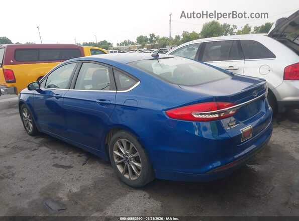 3FA6P0HD8HR340768 2017 FORD FUSION Blue Rear left