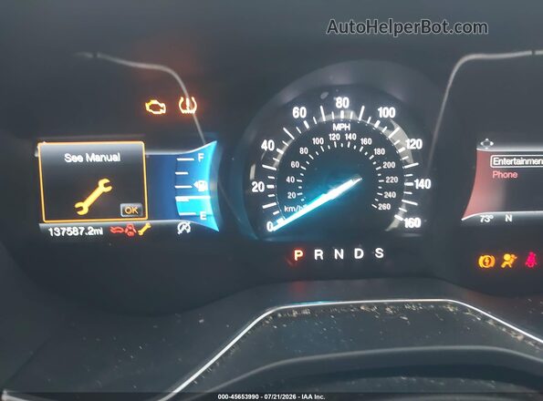 3FA6P0HD8HR340768 2017 FORD FUSION Blue Rear seats view
