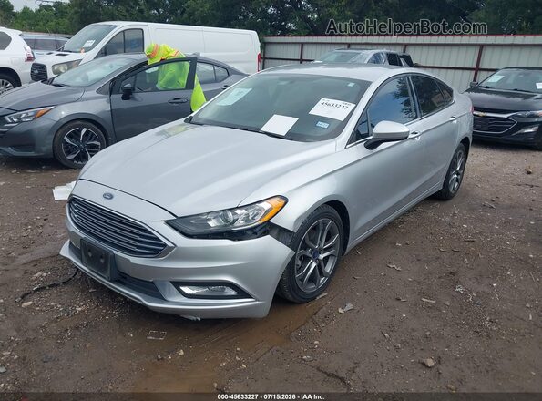 3FA6P0HD8HR353908 2017 FORD FUSION Серебряный Передняя левая четверть