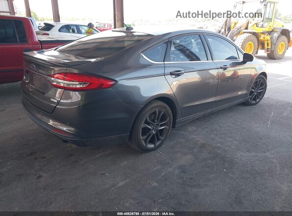 3FA6P0HD8JR160227 2018 FORD FUSION Gray Trasero derecho